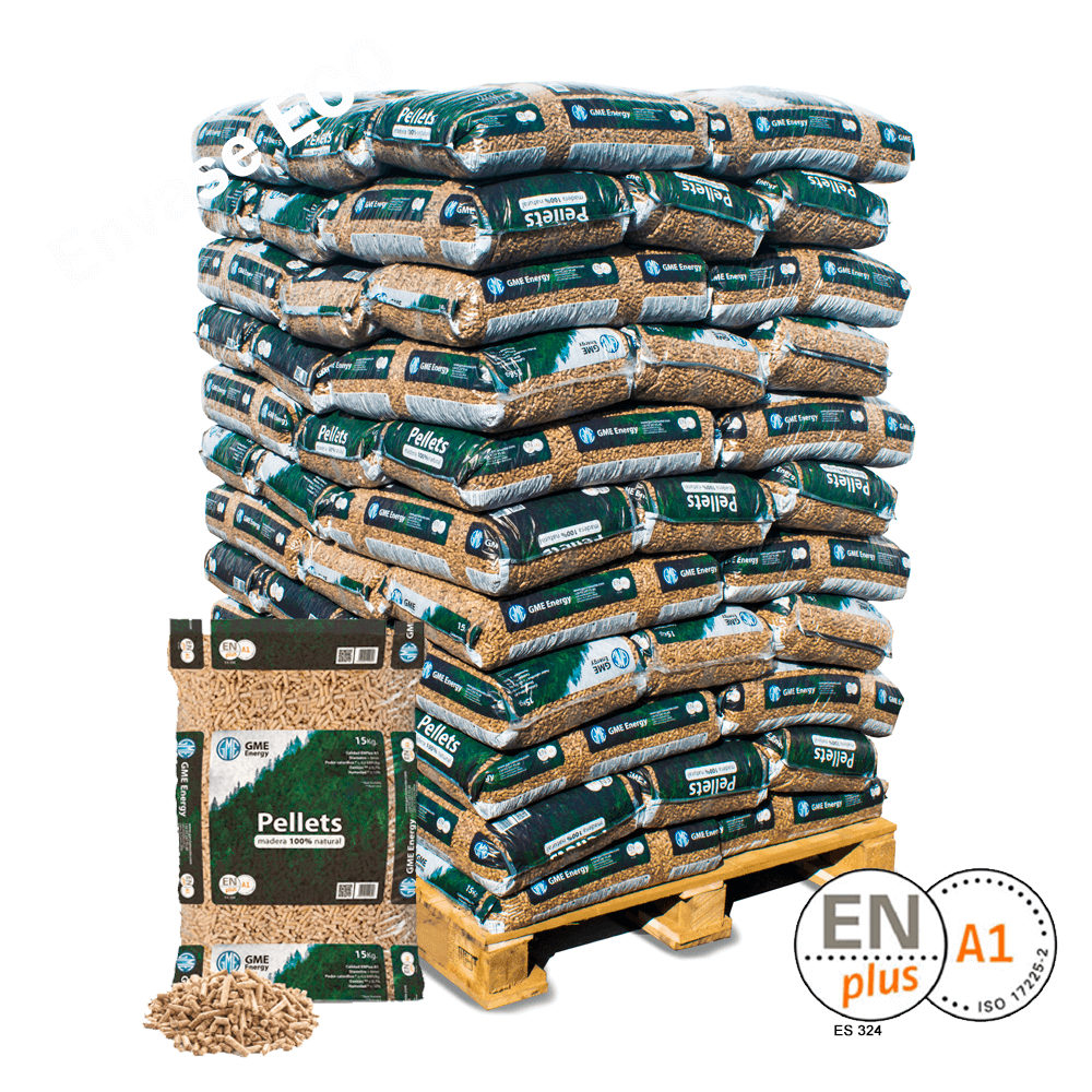 GME Holzpellet - Palette 77 Säcke à 15 kg