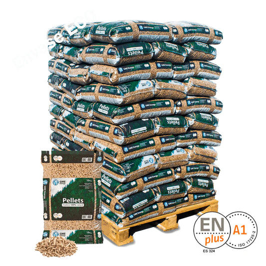 GME pellet de madera - palet 77 bolsas de 15 kg
