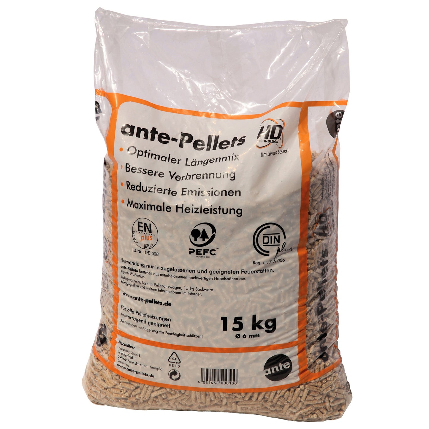 Palette Pellets Ante (65 Säcke)