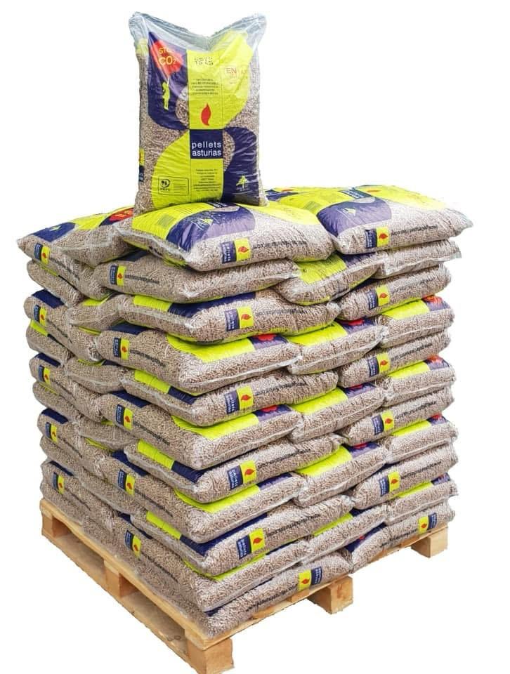 Pellets Asturien 4 Pellet von 288 Säcken von 15 kg