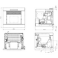 Kanalisierbarer Einsatz 12kW + kostenloser INOX-Kamin - Llaima