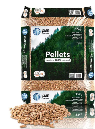 GME pellet de madera - palet 77 bolsas de 15 kg